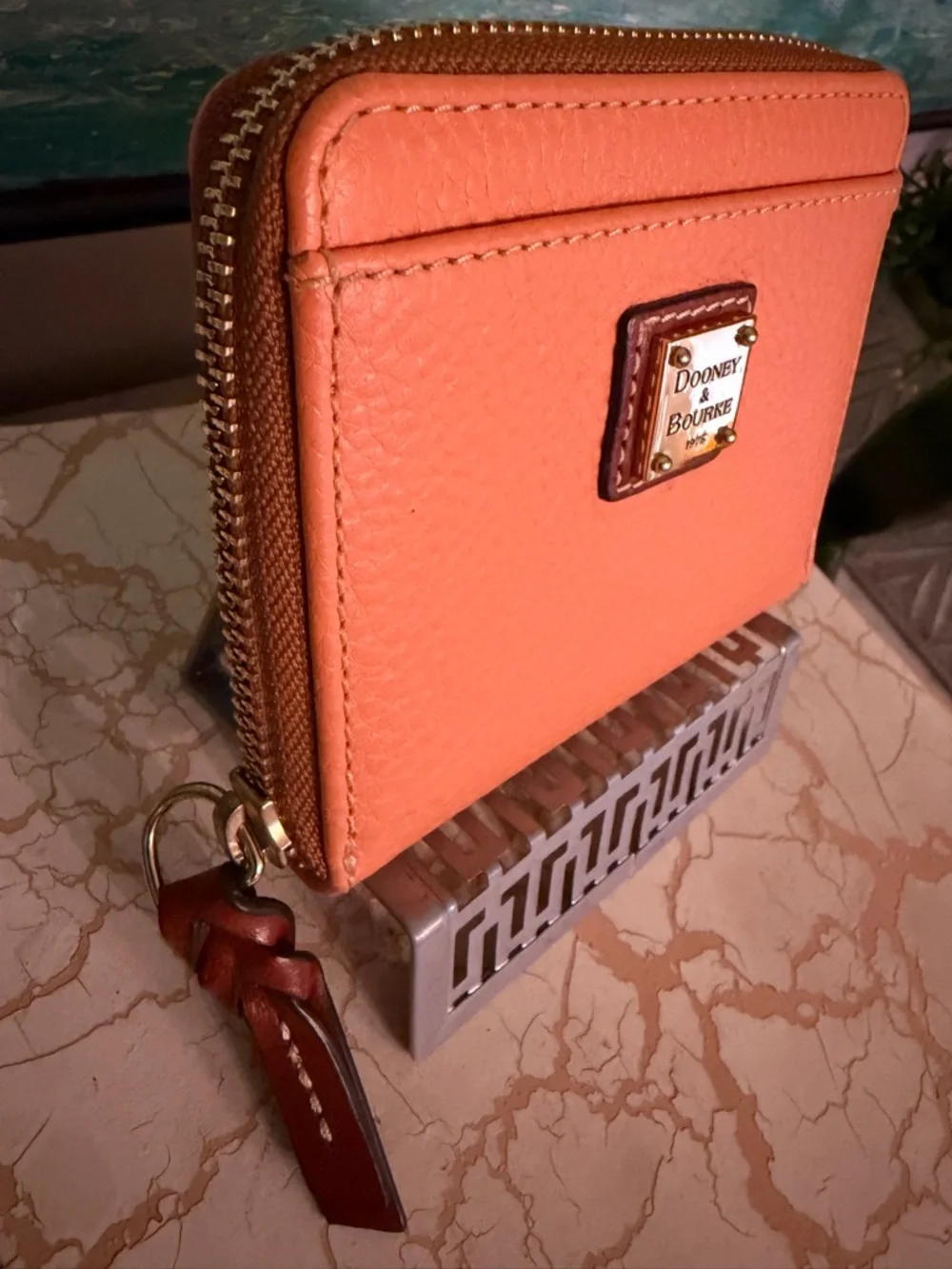 Dooney & Bourke Clementine Pebbled Leather Zip Wallet